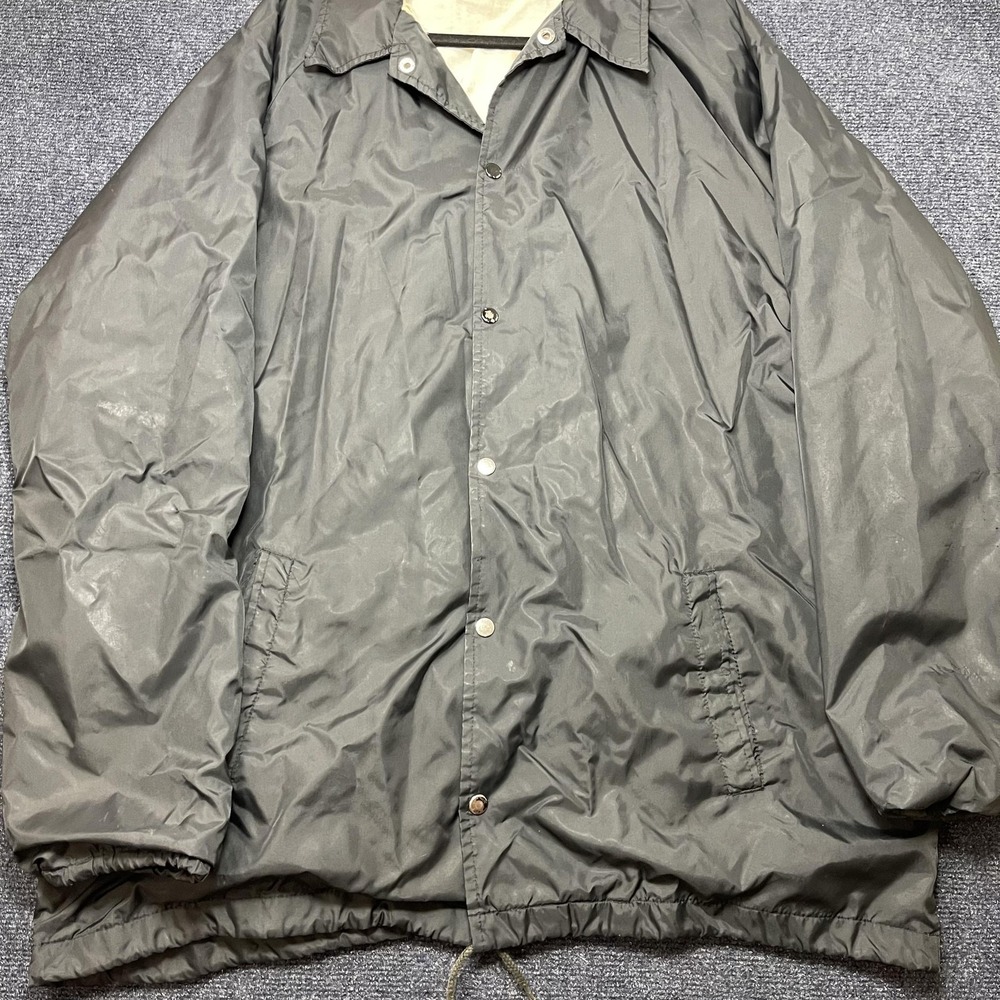 Himalaya Jacket Mens XLT Black Nylon Lined Snap Windbreaker Outdoor Coach Casual